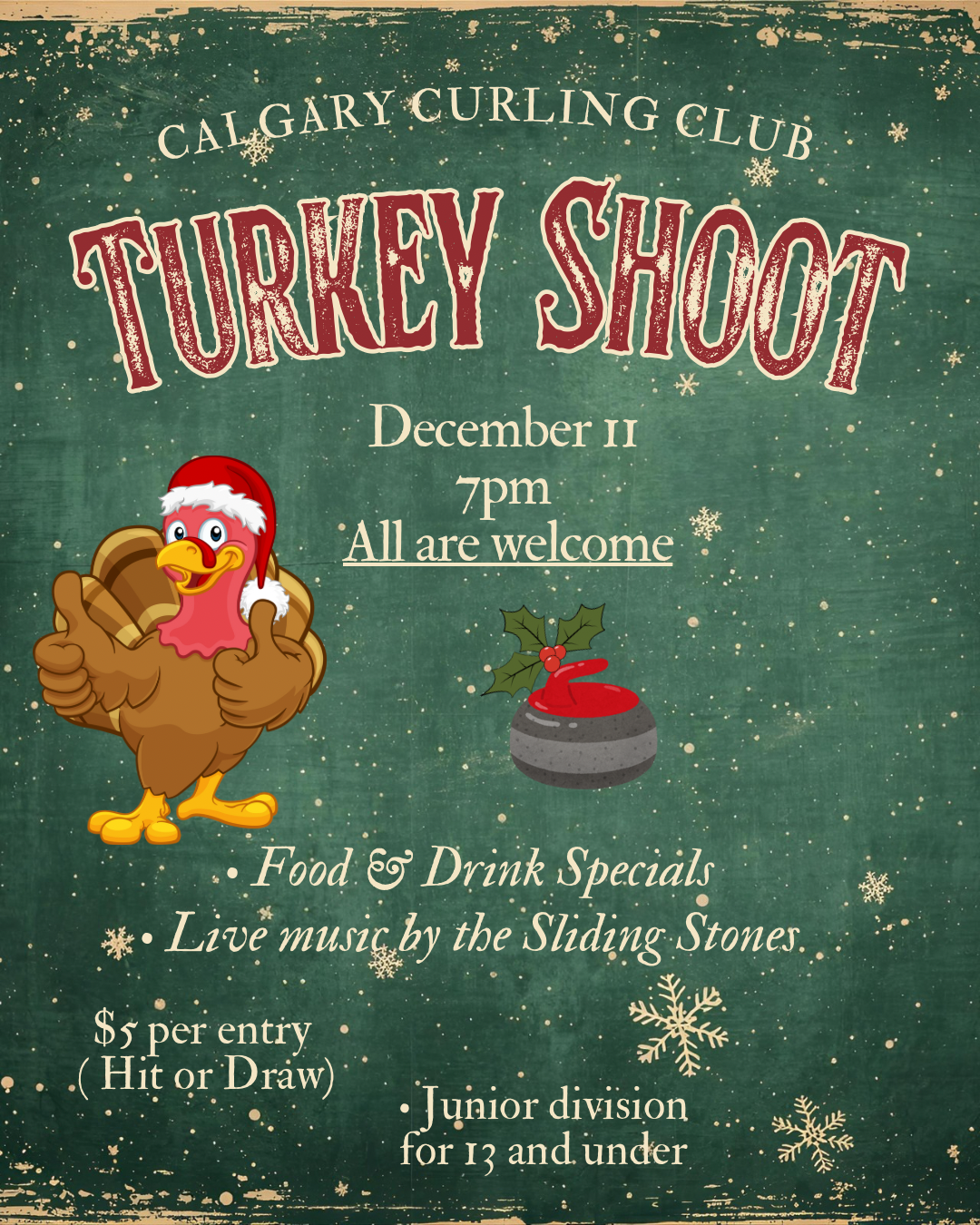 Cheerful Vintage Christmas Turkey Post